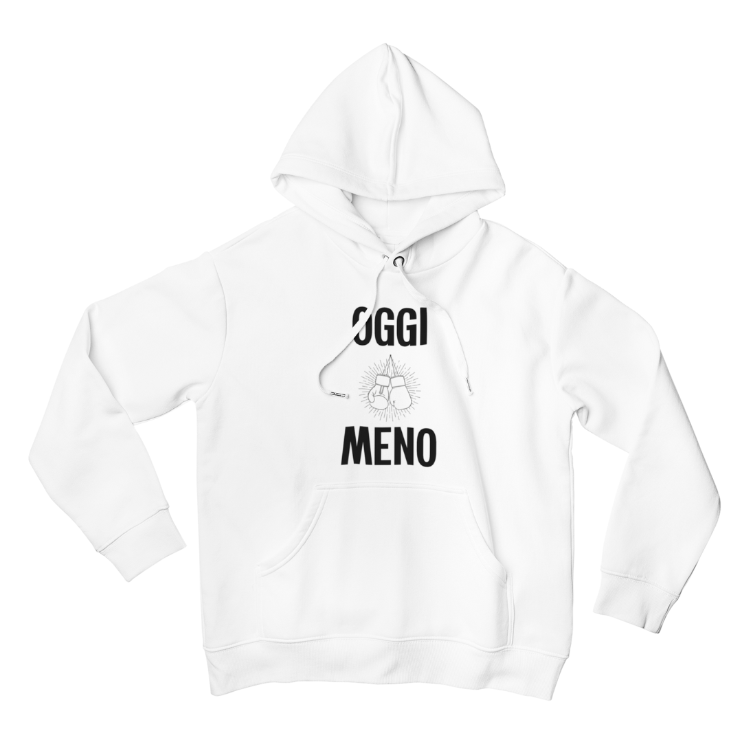 Felpa con Cappuccio Uomo "Oggi meno"
