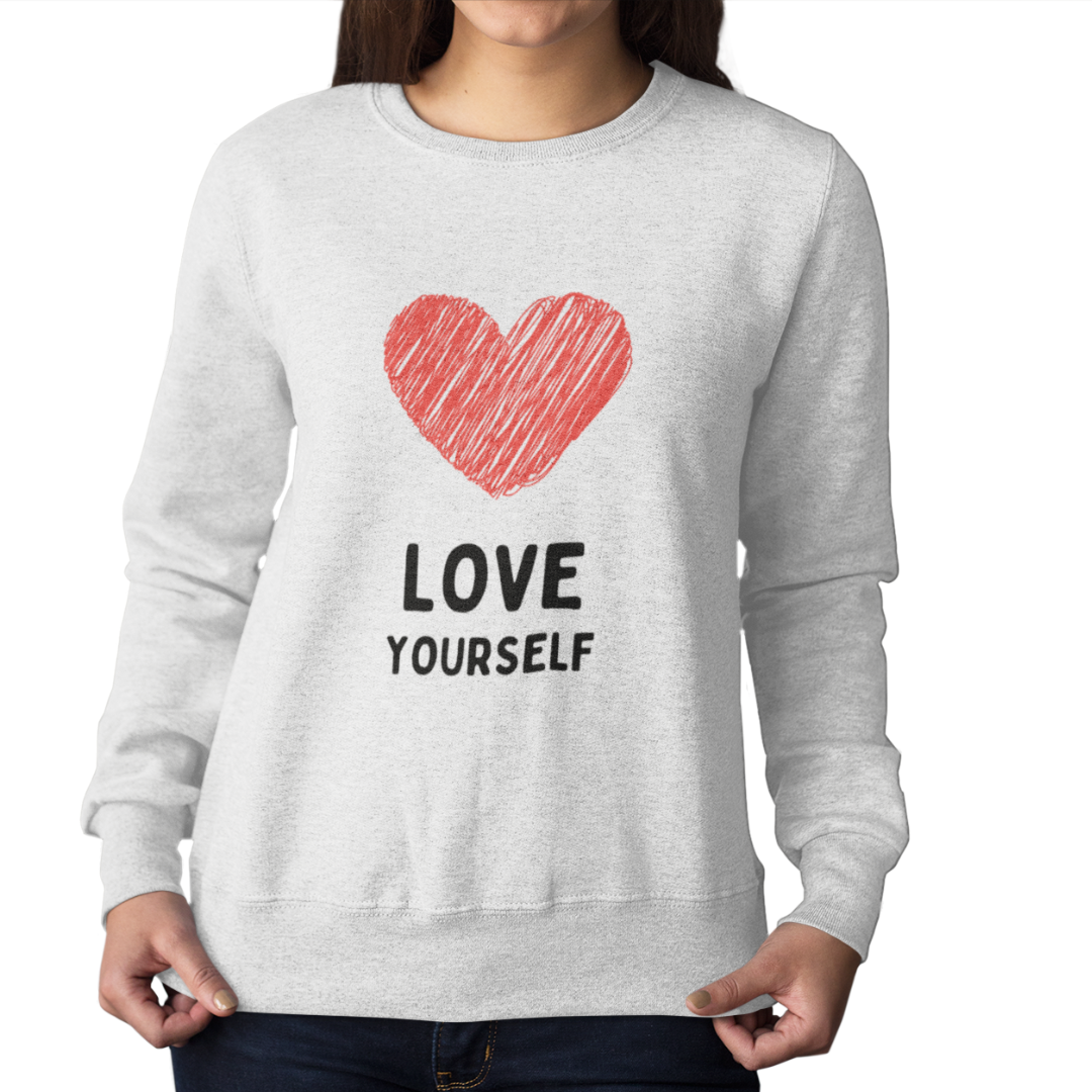 Felpa Girocollo Donna "LOVE YOURSELF"