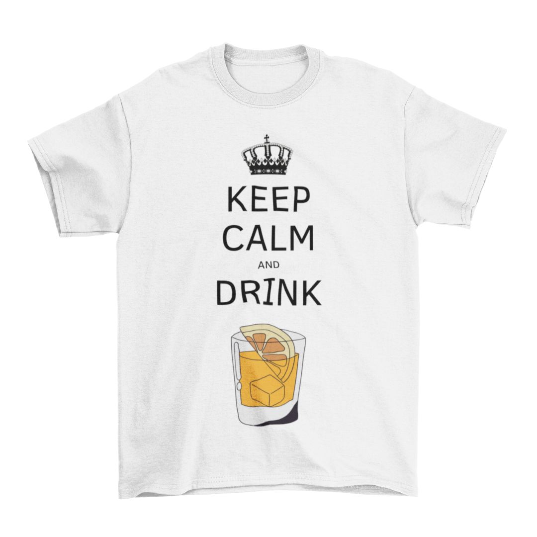 Maglietta Uomo "Keep calm and drink"