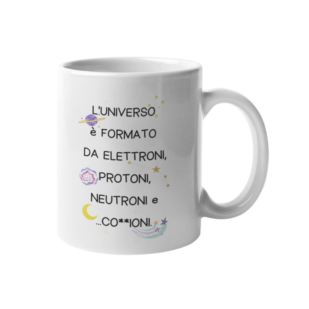 Tazza "L'universo è formato da elettroni"