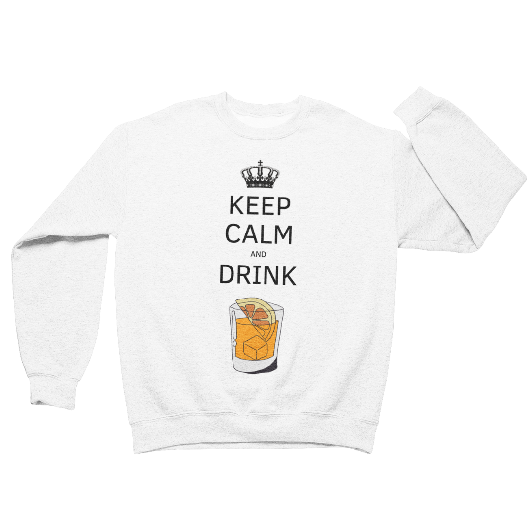 Felpa Girocollo Uomo "Keep calm and drink spritz"