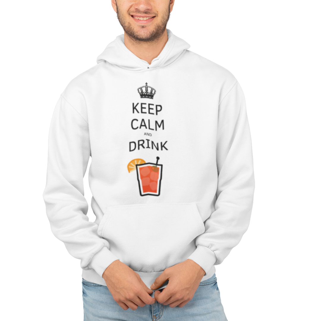 Felpa con Cappuccio Uomo "Keep calm and drink spritz"