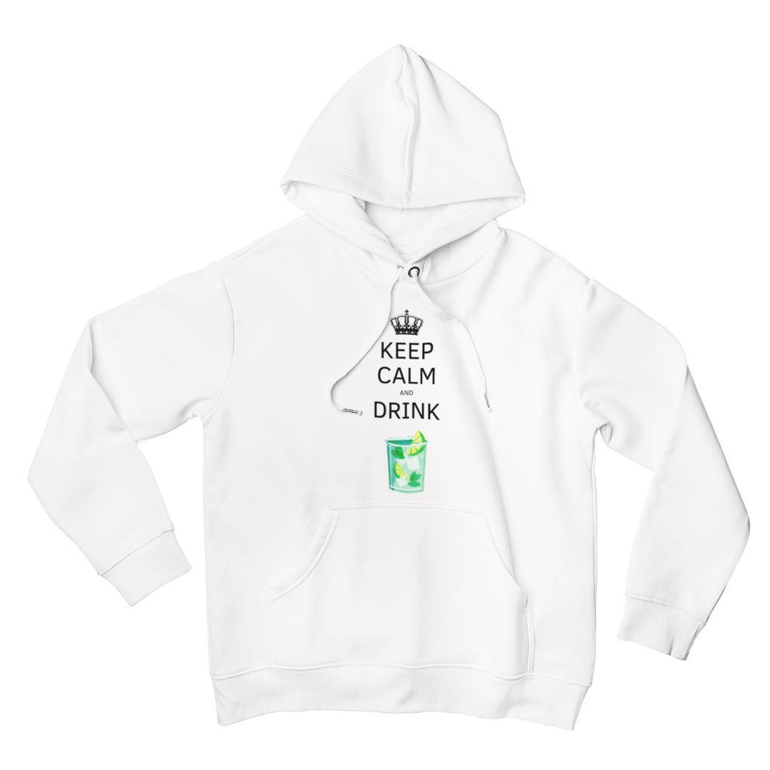 Felpa con Cappuccio Uomo "Keep calm and drink mojito"