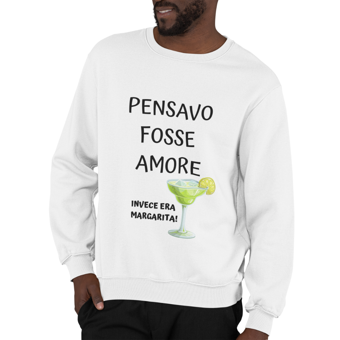 Felpa Girocollo Uomo "Pensavo fosse amore"