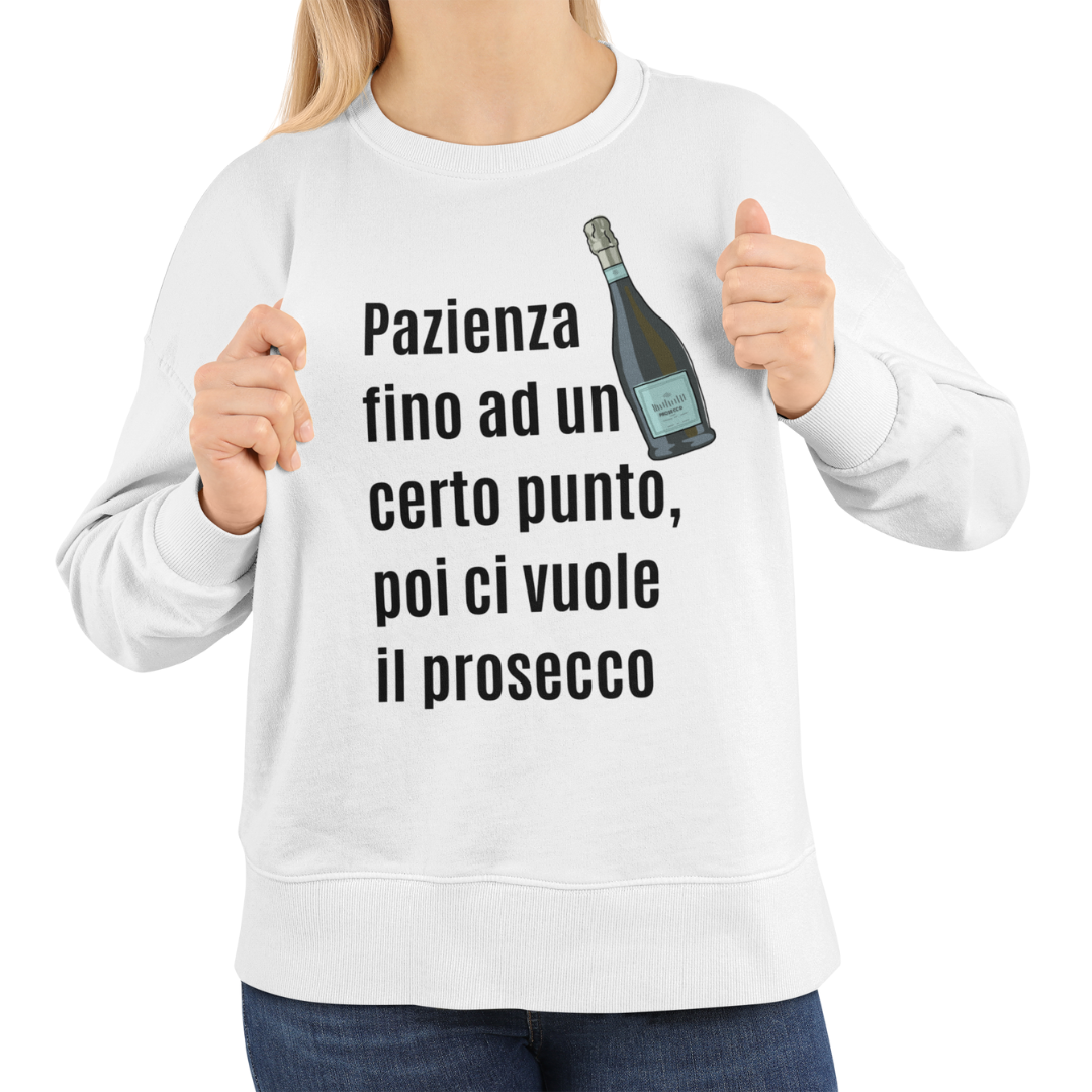 Felpa Girocollo Donna "Pazienza fino ad un certo punto"