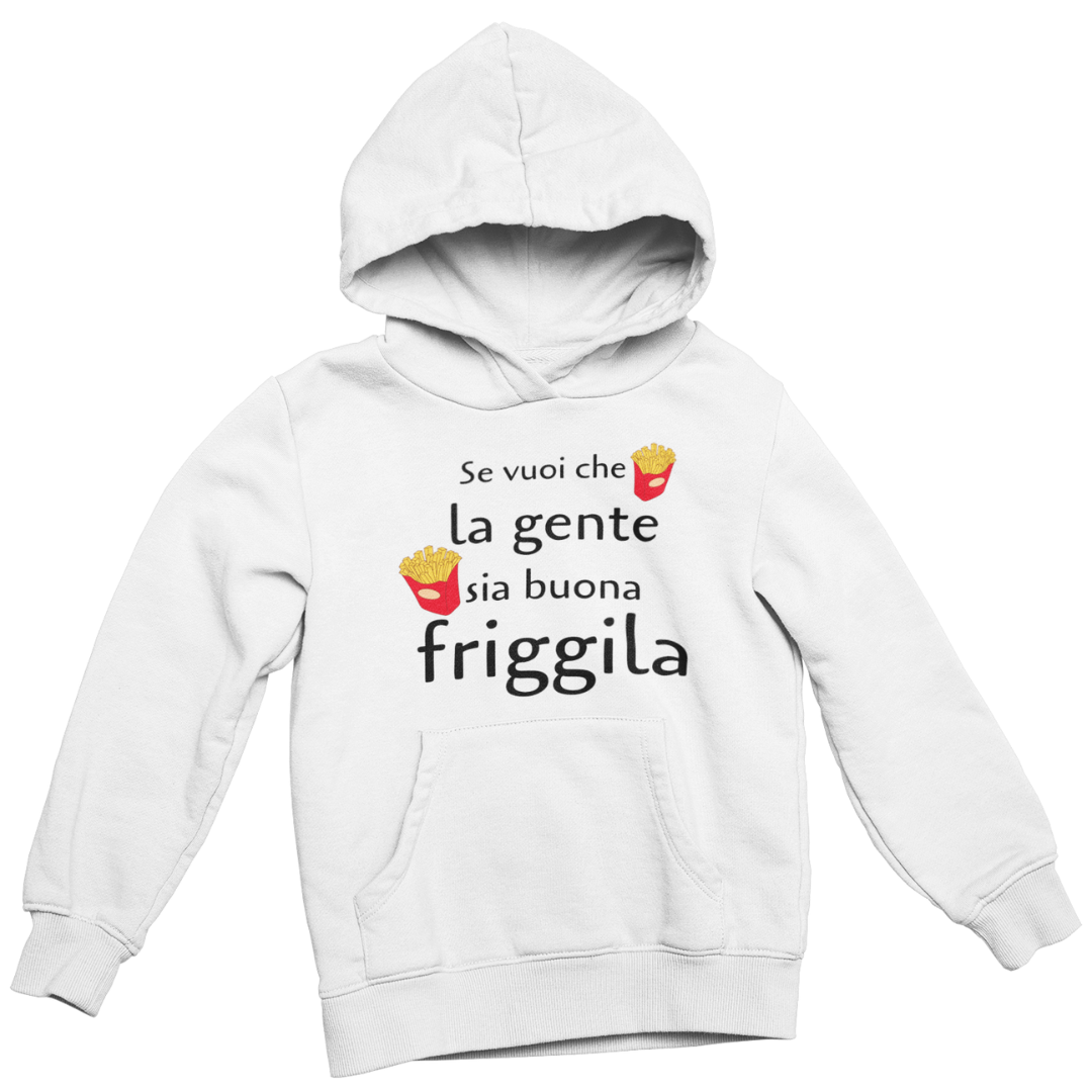 Felpa con Cappuccio Donna "Se vuoi che la gente sia buona"