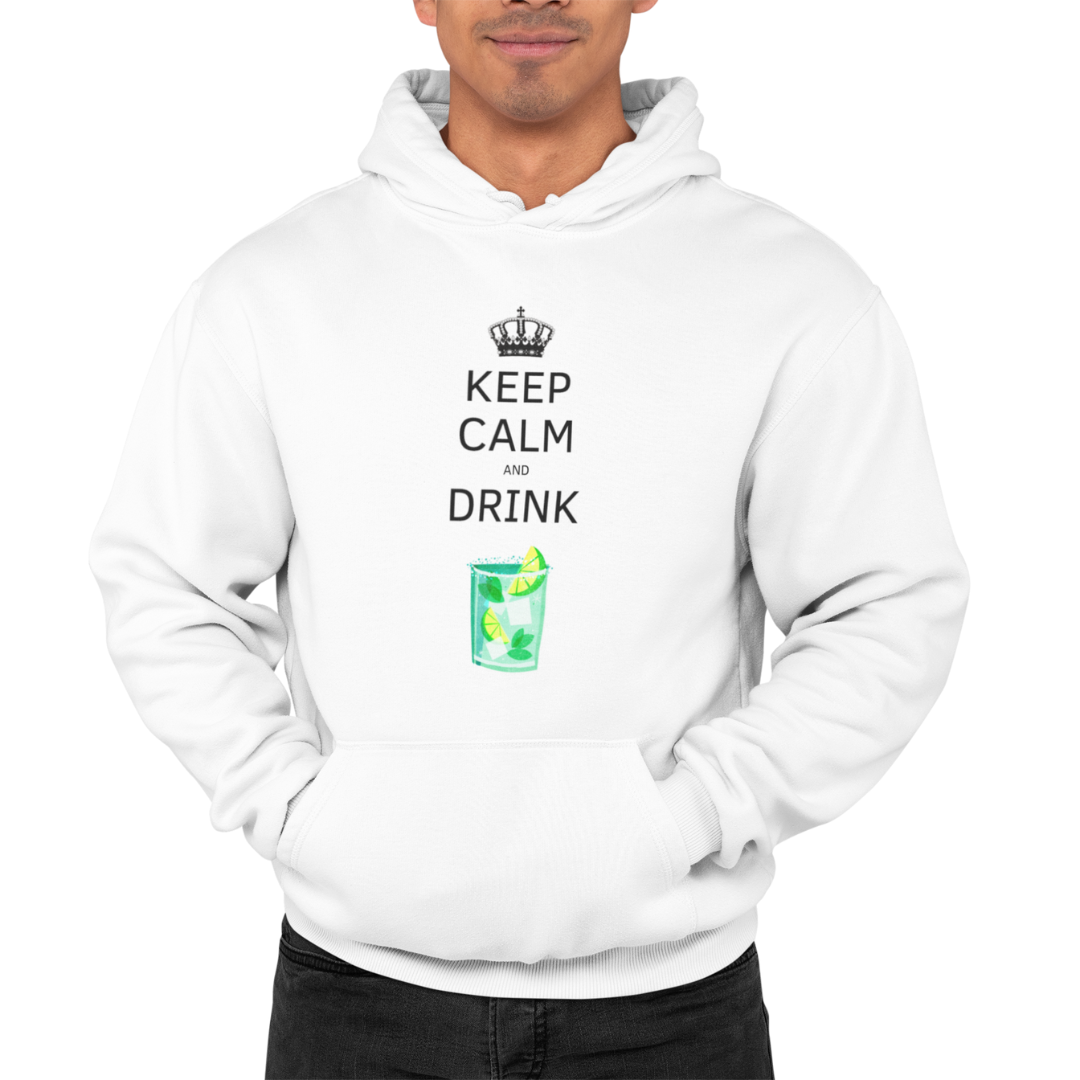 Felpa con Cappuccio Uomo "Keep calm and drink mojito"
