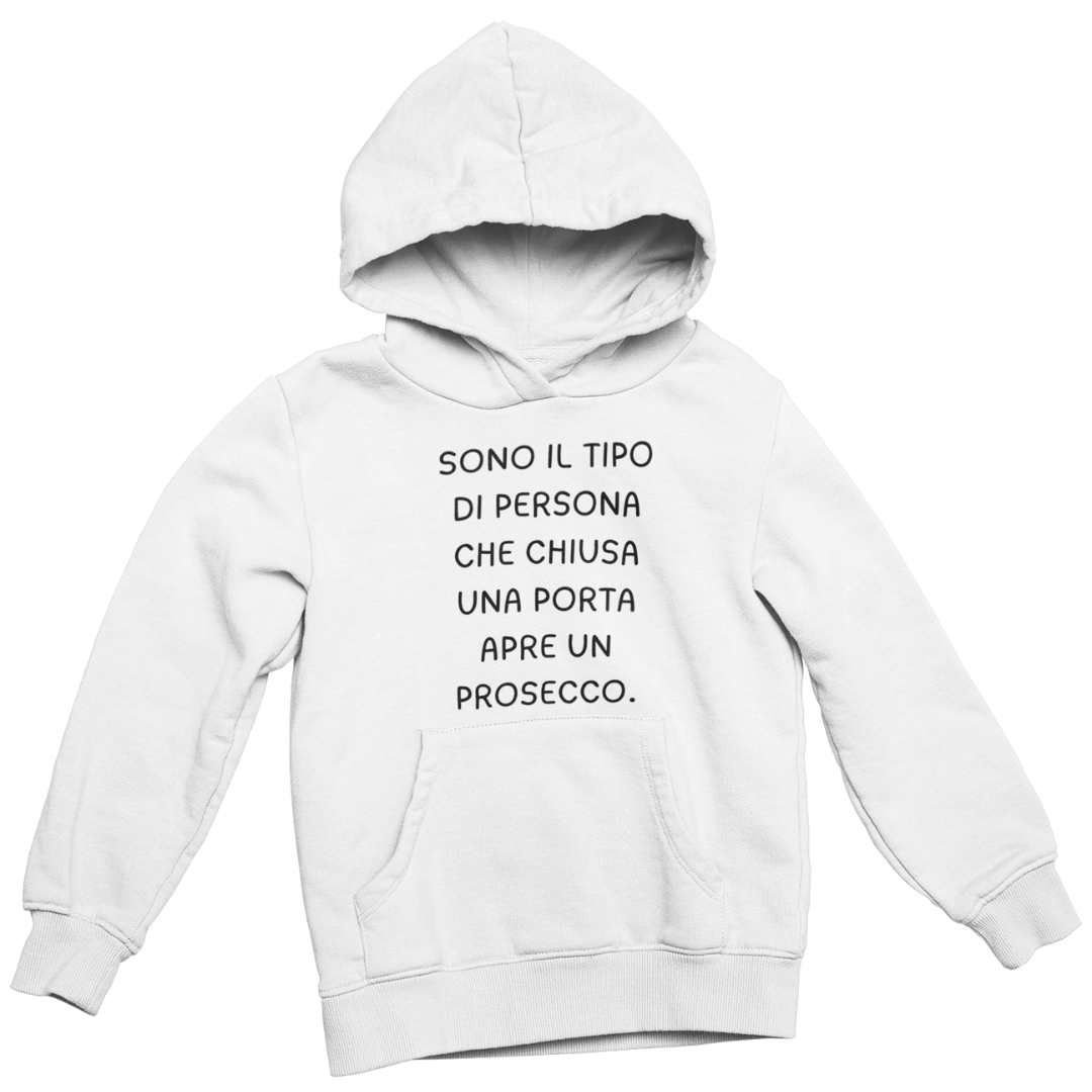 Felpa con Cappuccio Donna "Sono il tipo di persona"