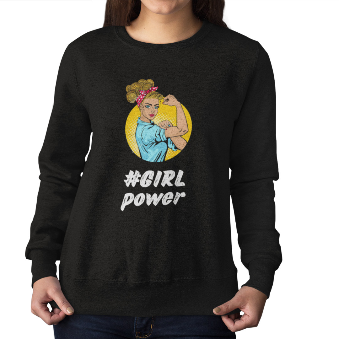 Felpa Girocollo Donna "GIRL Power"