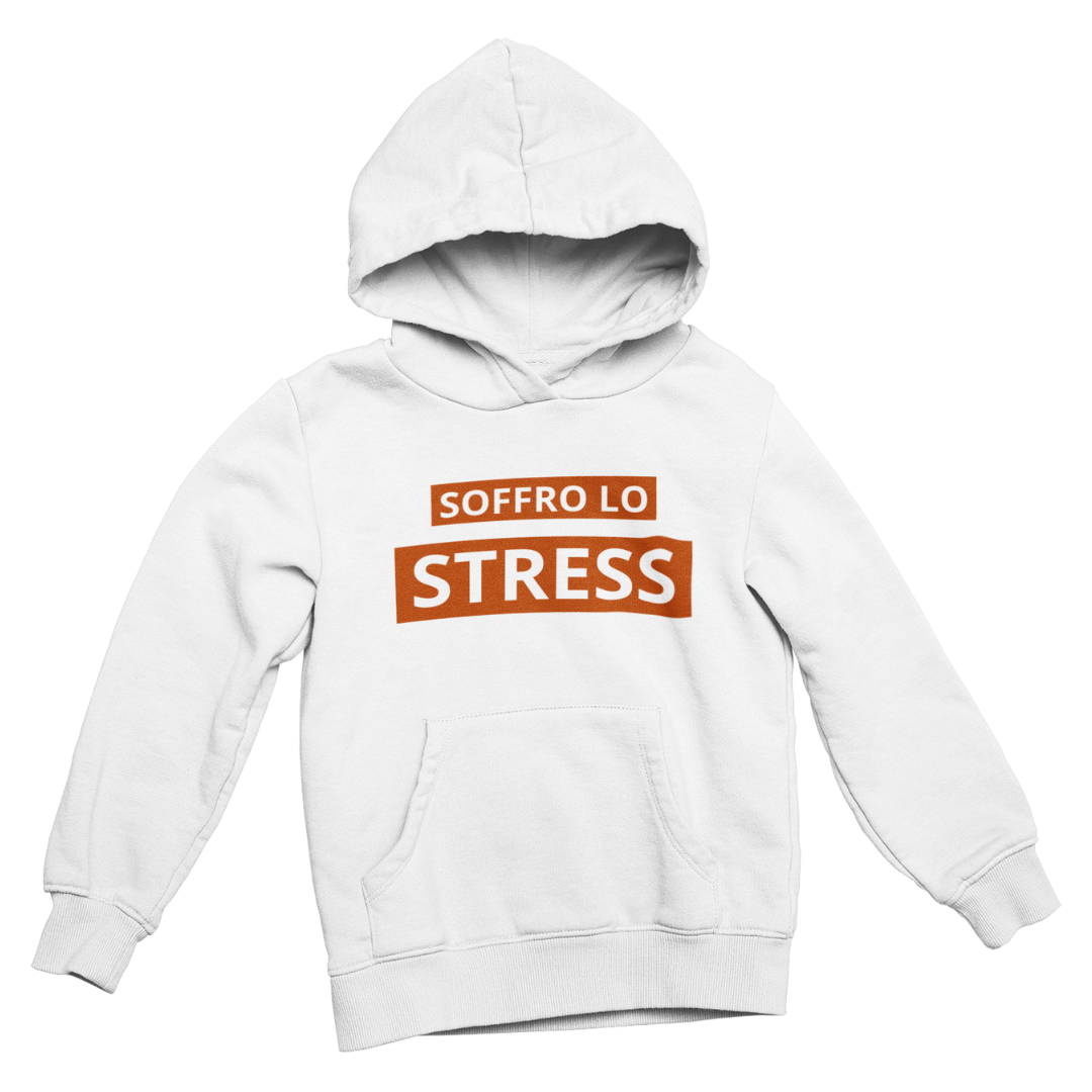 Felpa con Cappuccio Donna "Soffro lo stress"