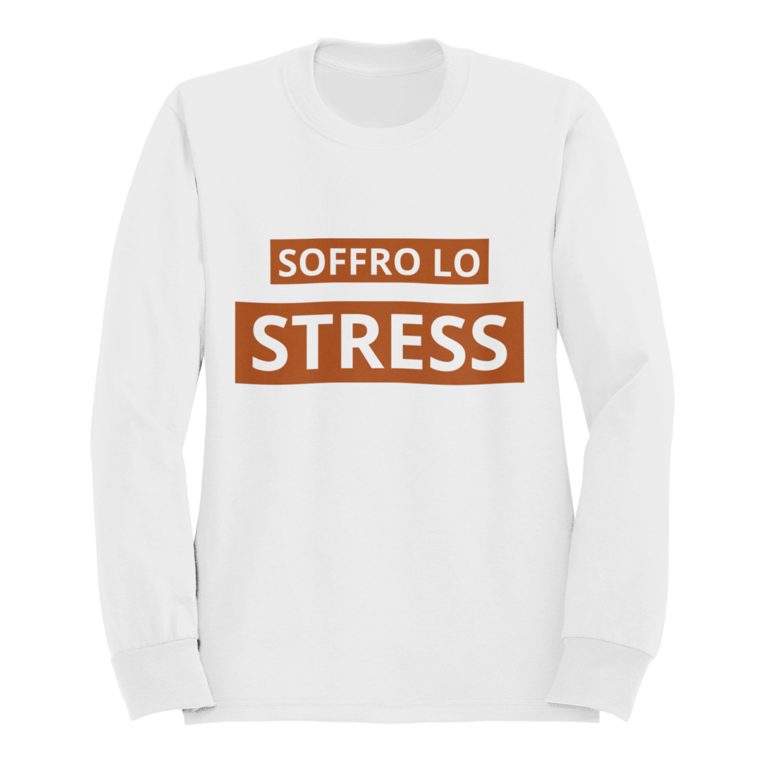 Felpa Girocollo Donna "Soffro lo stress"