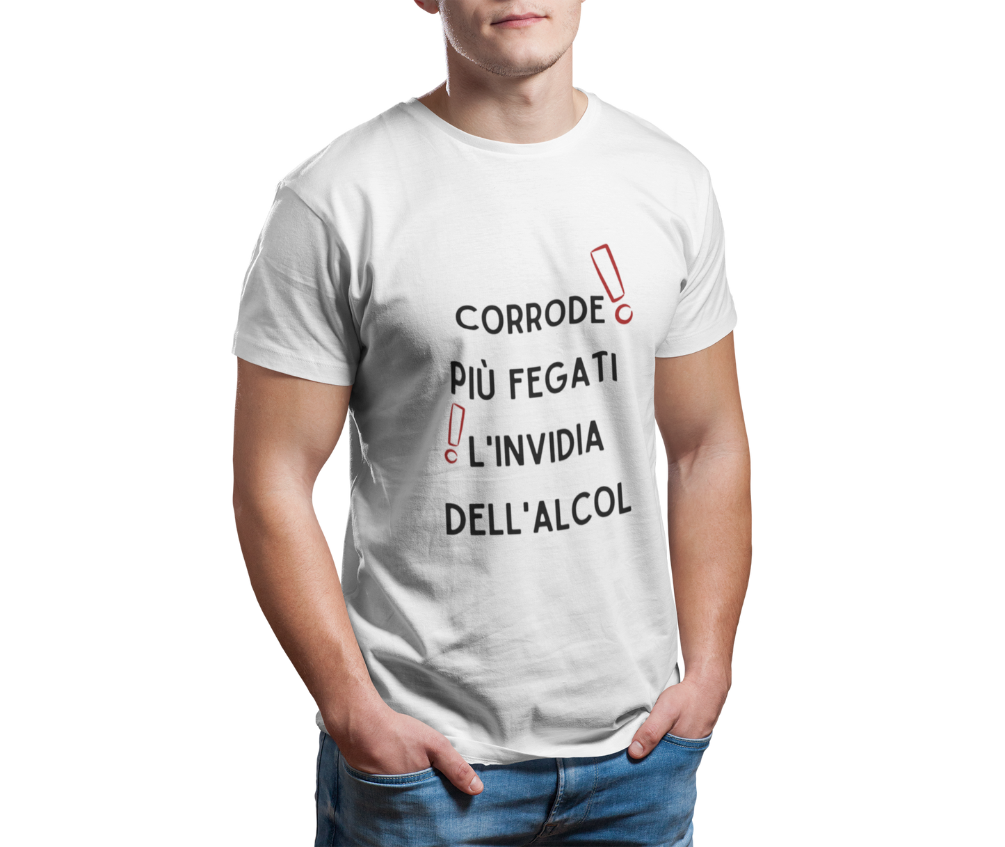 Maglietta Uomo "Corrode più fegati l'invidia"