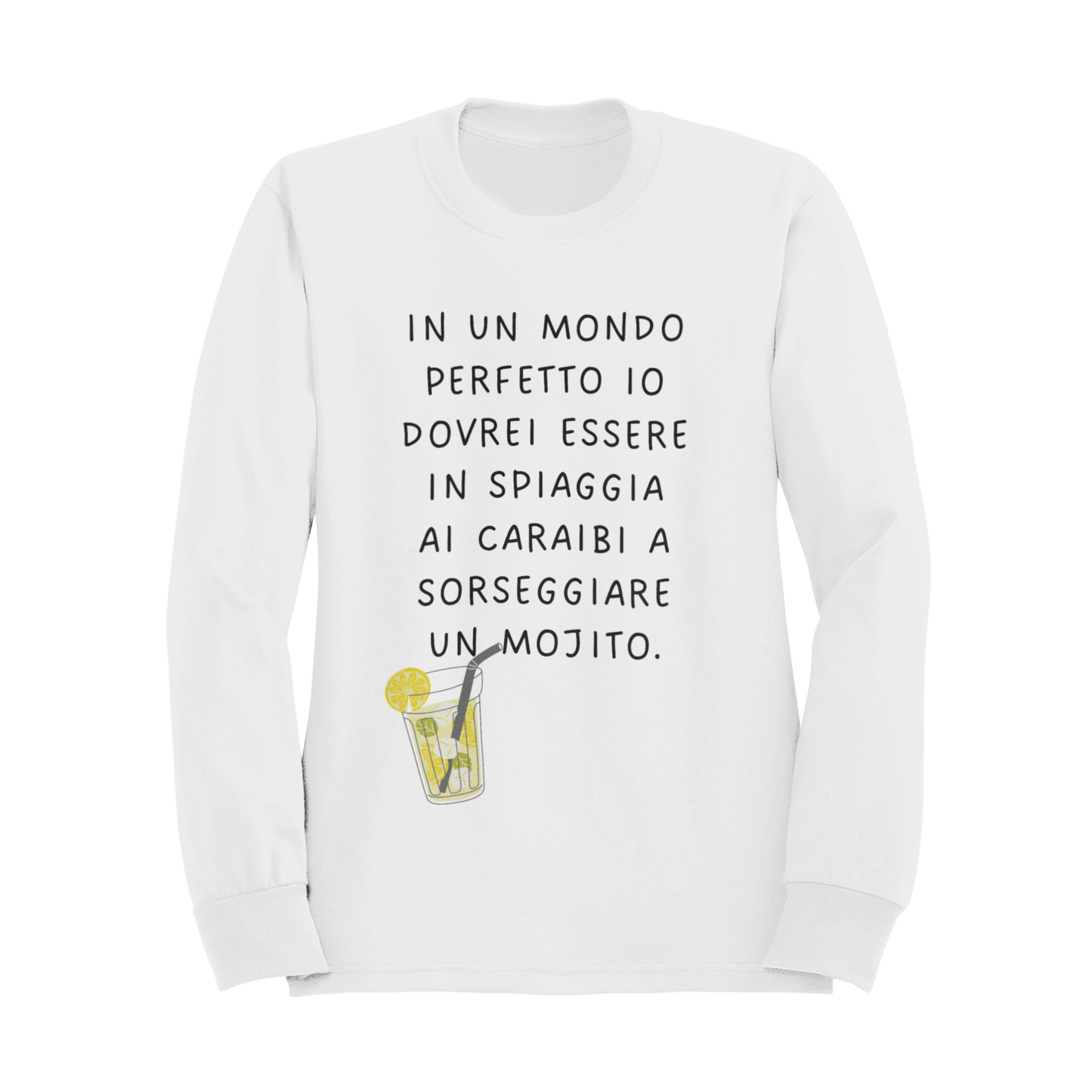 Felpa Girocollo Donna "In un mondo perfetto io dovrei"