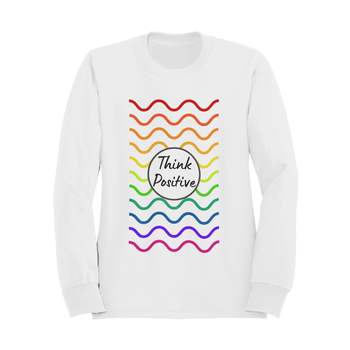 Felpa Girocollo Donna "Think positive"