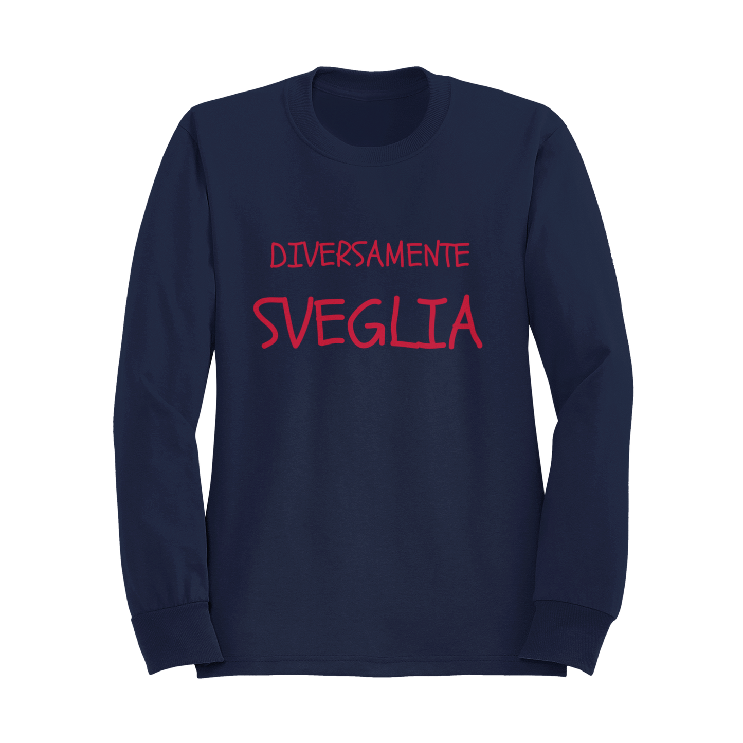 Felpa Girocollo Donna "Diversamente sveglia"