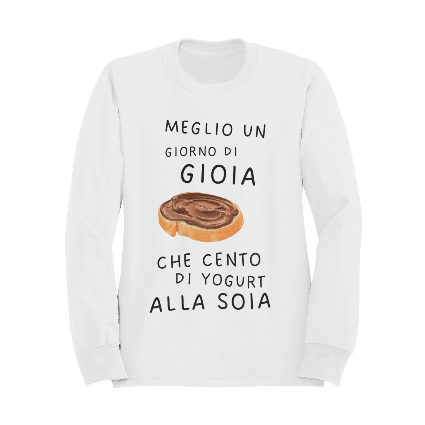 Felpa Girocollo Donna "Meglio un giorno di gioia che"