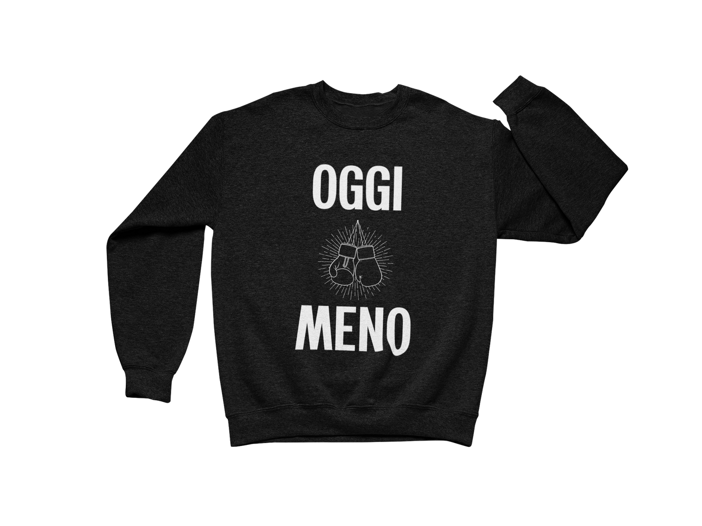 Felpa Girocollo Uomo "Oggi meno"