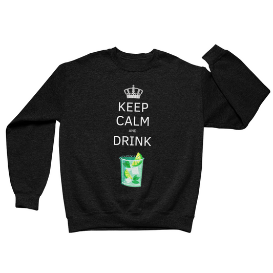 Felpa Girocollo Uomo "Keep calm and drink mojito"