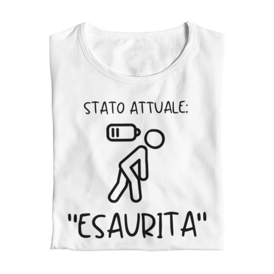 Maglietta Donna "Situazione attuale: ESAURITA"