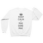 Felpa Girocollo Uomo "Keep calm and mai dire mai"