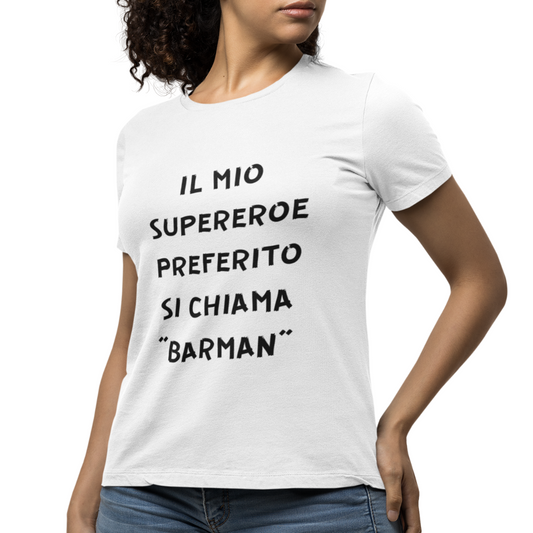 Maglietta Donna "Il mio supereroe preferito"