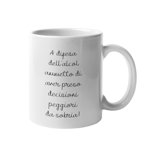 Tazza "A difesa dell'alcol"