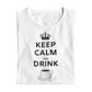 Maglietta Donna "Keep calm and drink coffee"