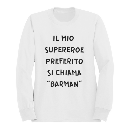 Felpa Girocollo Donna "Il mio supereroe preferito"
