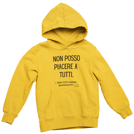 Felpa con Cappuccio Donna "Non posso piacere a tutti.."
