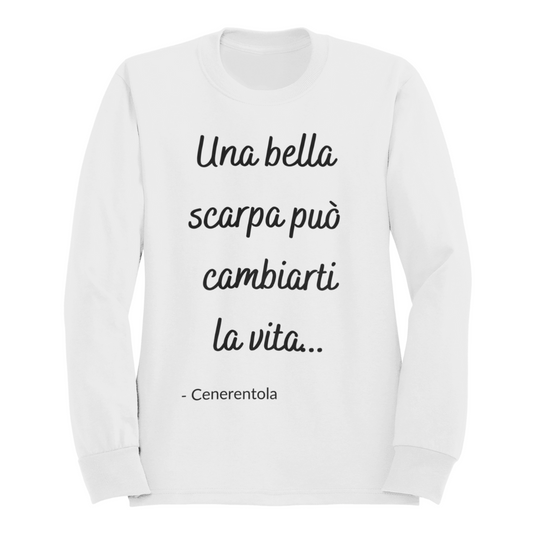 Felpa Girocollo Donna "Una bella scarpa"