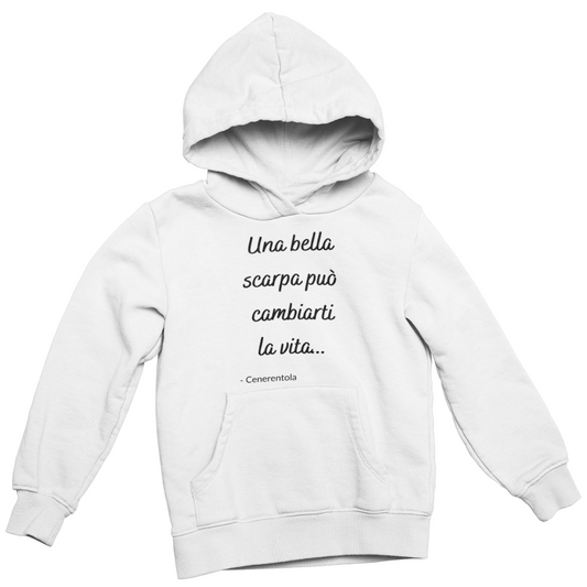 Felpa con Cappuccio Donna "Una bella scarpa"