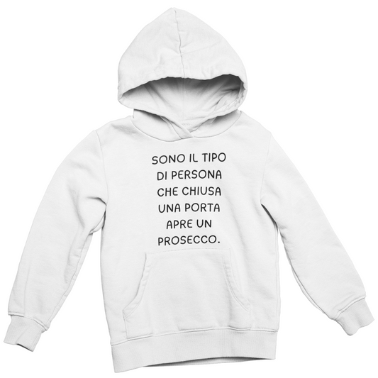 Felpa con Cappuccio Donna "Sono il tipo di persona"
