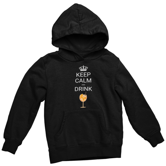 Felpa con Cappuccio Donna "Keep calm and drink spritz"