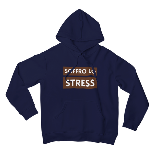 Felpa con Cappuccio Uomo "Soffro lo stress"