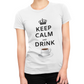 Maglietta Donna "Keep calm and drink coffee"