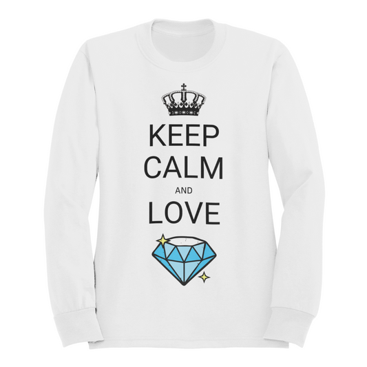 Felpa Girocollo Donna "Keep calm and love diamond"