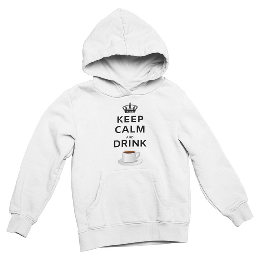 Felpa con Cappuccio Donna "Keep calm and drink coffee"