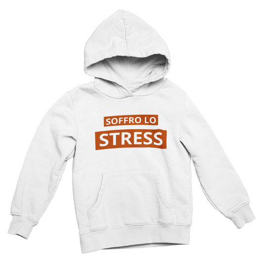 Felpa con Cappuccio Donna "Soffro lo stress"