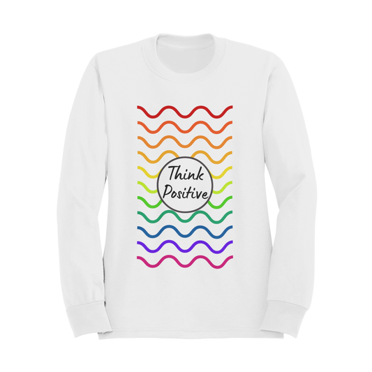 Felpa Girocollo Donna "Think positive"