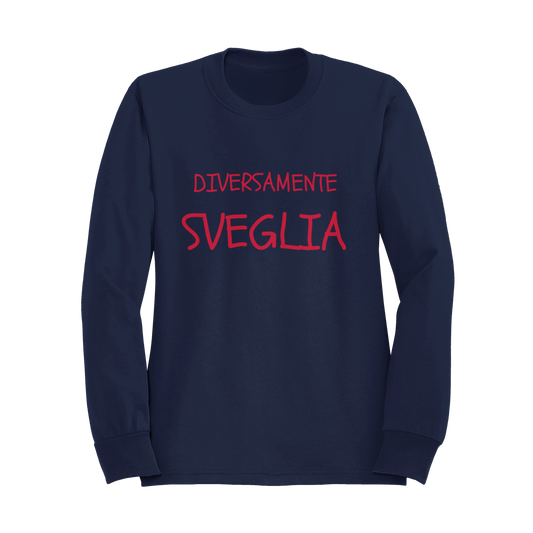 Felpa Girocollo Donna "Diversamente sveglia"