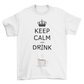 Maglietta Uomo "Keep calm and drik coffee"